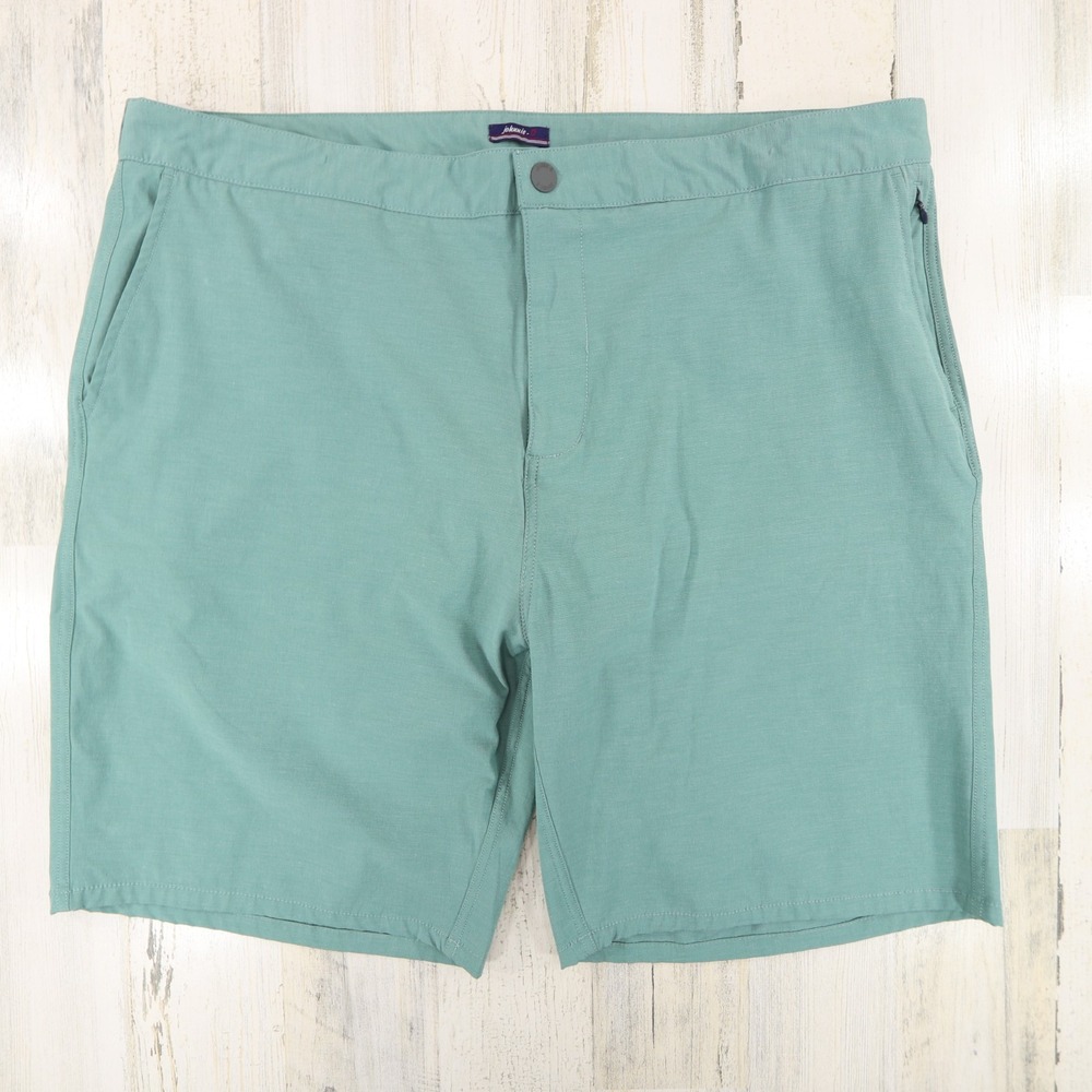 Johnnie O Shorts Mens Size 40 Light Green Dusk 2 Dawn Hybrid Performance Chino